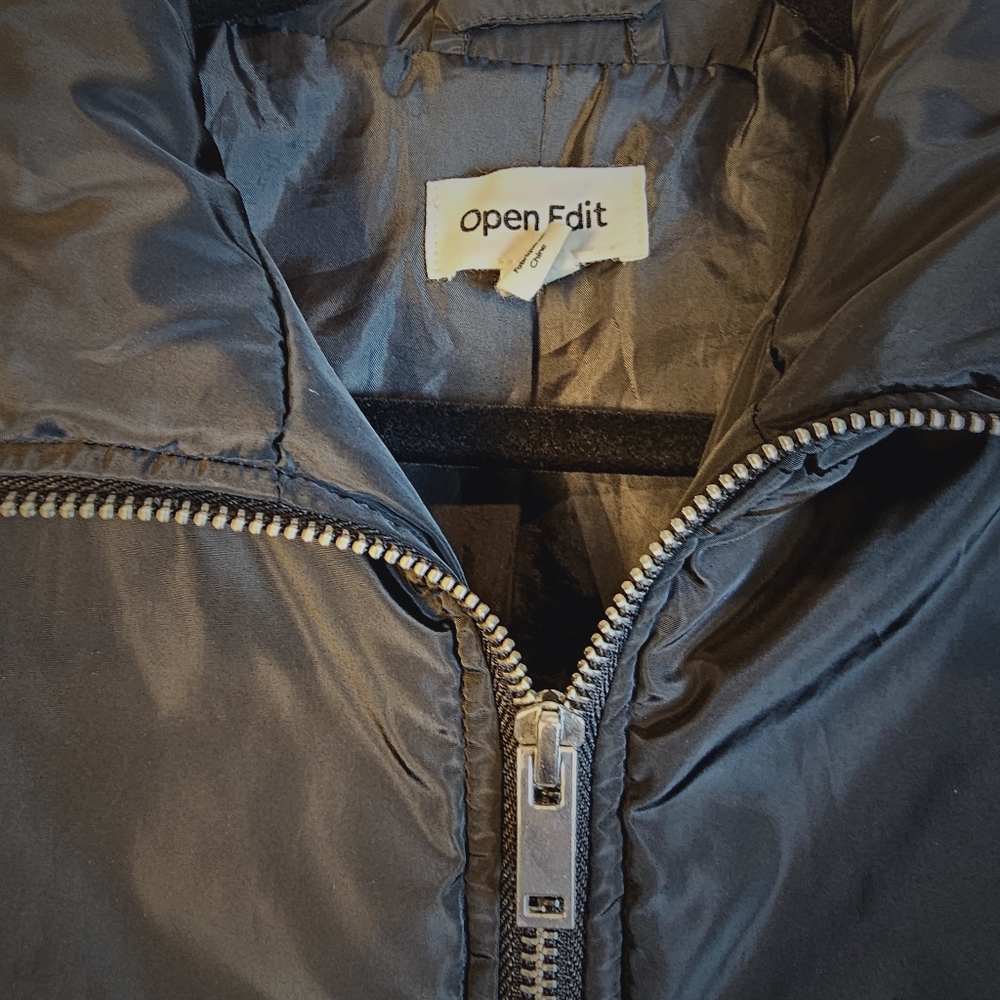 Open Edit Cropped Bomber Jacket - image 6